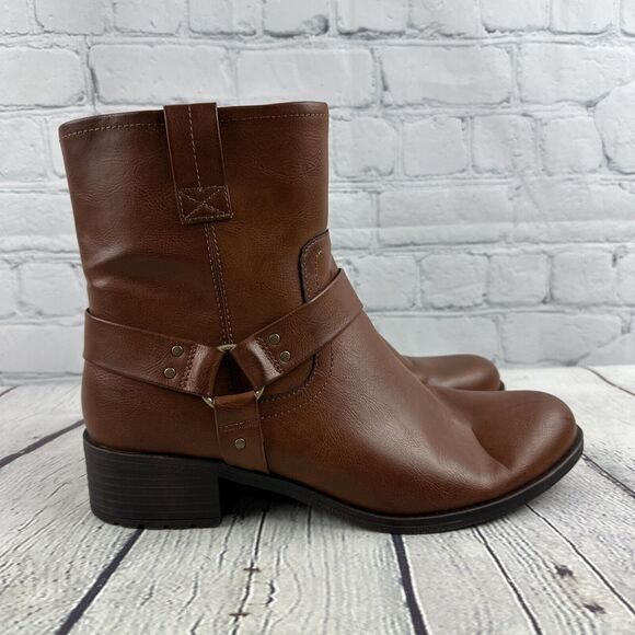 Frye and Co Elodie Boots Brown Womens Faux Leather US Size 9 M - Picture 6 of 10